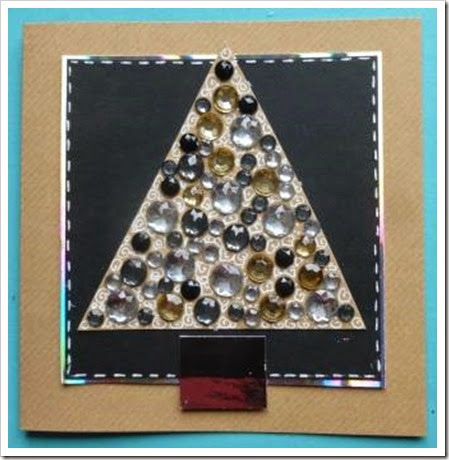 Jewelled Christmas Tree Card