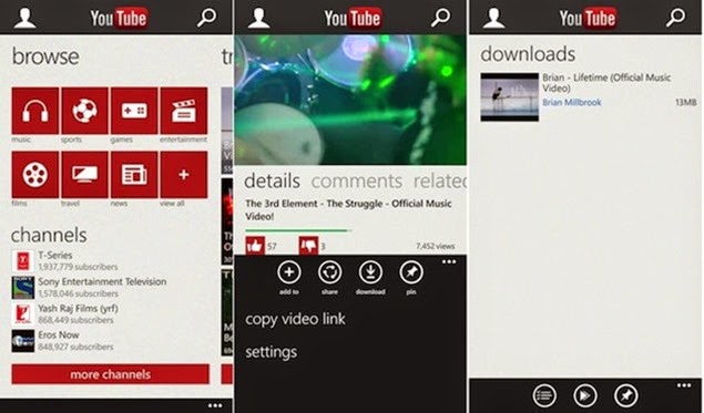 Youtube Downloader para Windows Phone