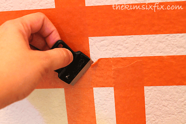 Cutting painters tape