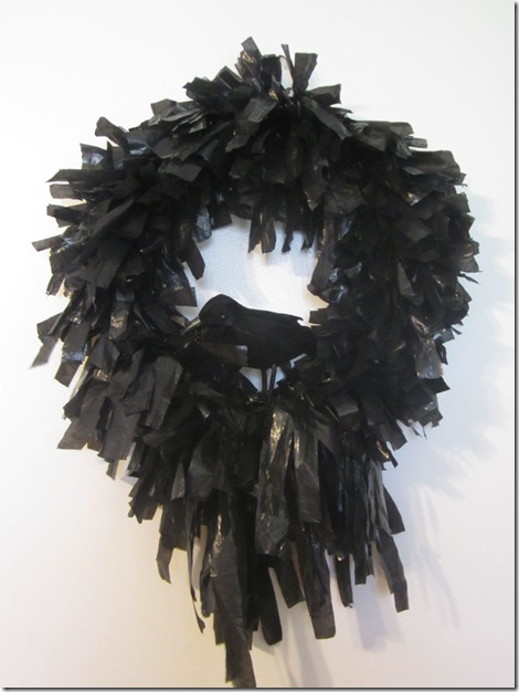 Black Crow Halloween Wreath