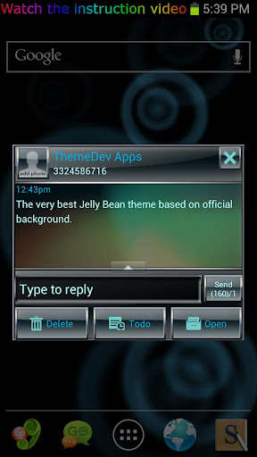 Traditional Jelly Bean GO SMS