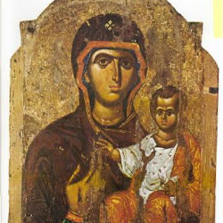 52 - Icono con Virgen Theotokos