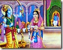 Rama breaking Shiva's bow
