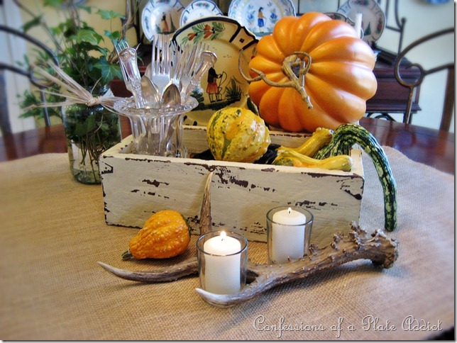 CONFESSIONS OF A PLATE ADDICT Rustic Fall Centerpiece
