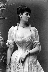 Corsetted Victorian woman