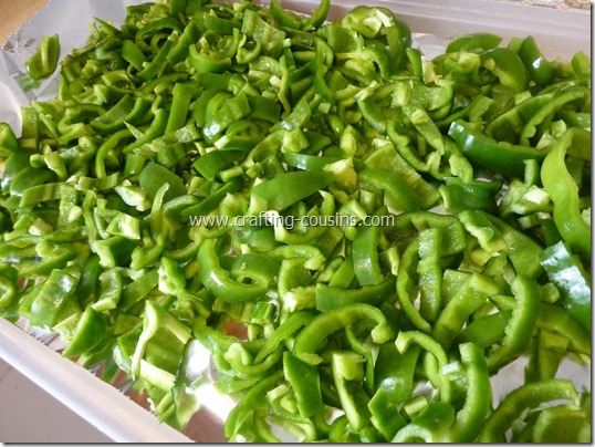 Prepare peppers for freezer storage (8)