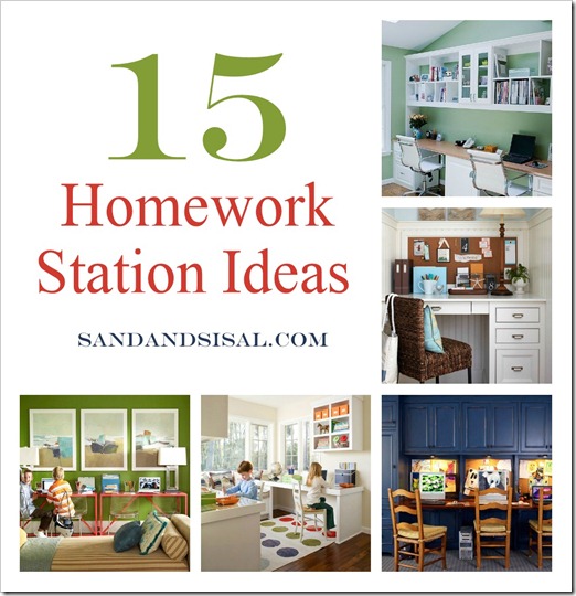 15 Homework Station Ideas Sand And Sisal