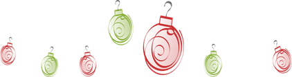 christmas ornaments swirl_red and green MC900439148