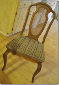 Rattan chair BEFORE