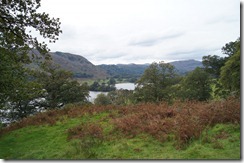 Dove Cottage Rydal Water more distant from Coffin Trail
