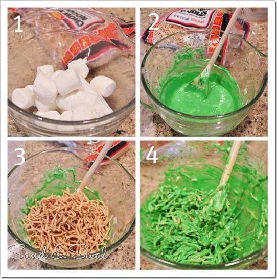 How to make Marshmallow Chirstmas Trees