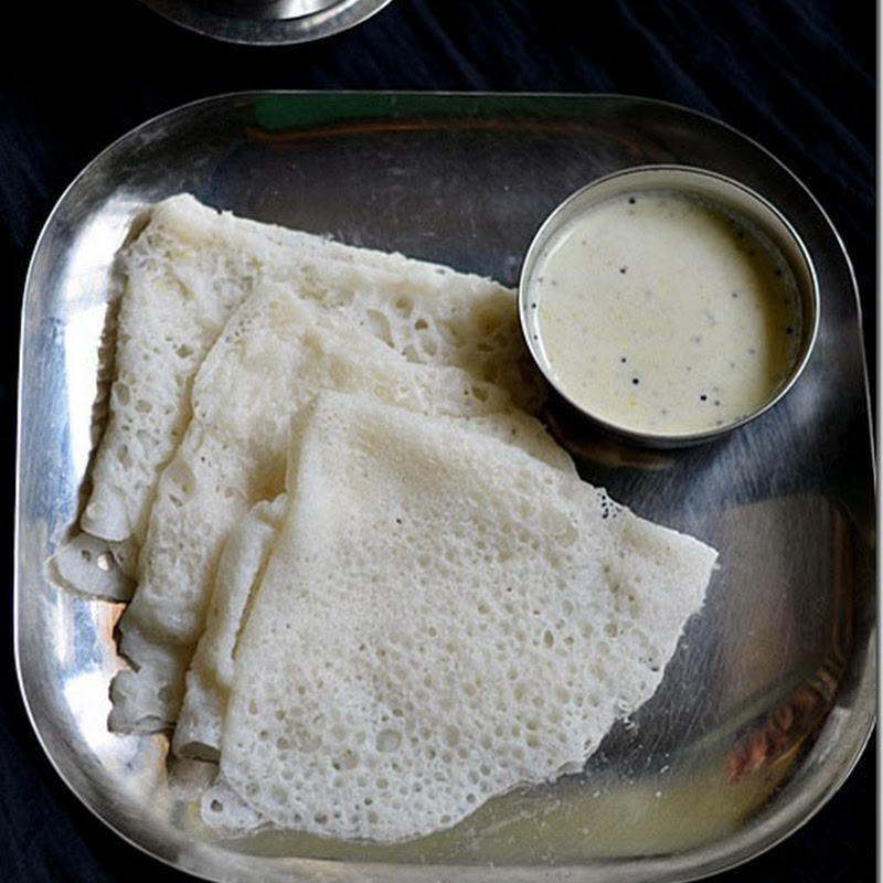 NEER DOSA RECIPE NEER DOSA WITH COCONUT CHUTNEY KARNATAKA BREAKFAST