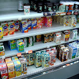 dairy products at family mart in Roppongi, Japan 