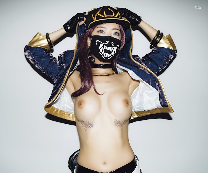 Mona (모나) – Akali (KDA) & Moon Night Snap Uncensored(34P)