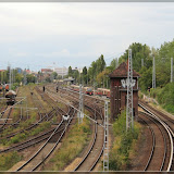 Blick zum S-Bahnhof Greifswalder Str.