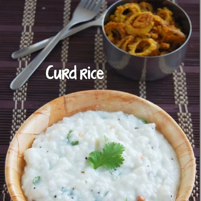 Thayir sadham / Curd rice