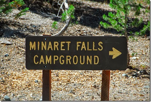 Minaret Falls Sign