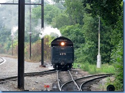 1818 Pennsylvania - Strasburg, PA - Strasburg Rail Road steam locomotive engine - our engine switching ends