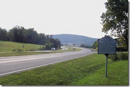 Jackson's Bivouac marker on U.S. Route 50 looking east