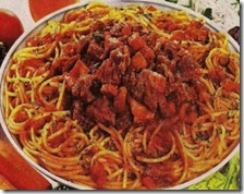 Spaghetti con sugo alla genovese