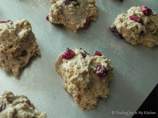 Cherry Scones - Ready for the oven