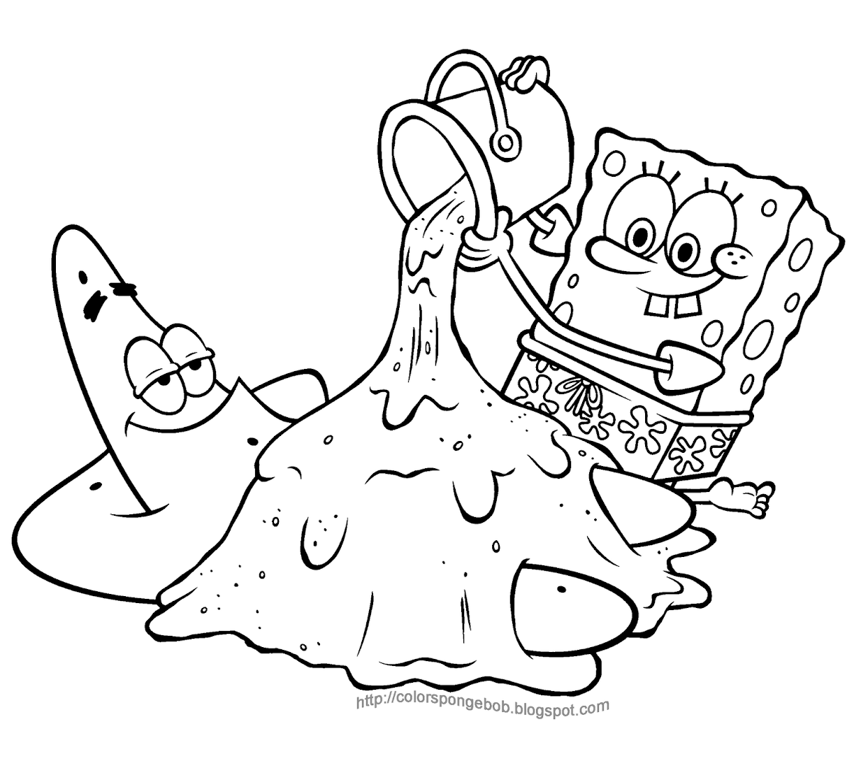 gangster spongebob squarepants coloring pages - photo #42