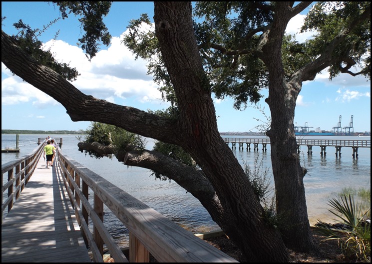 dock to the river