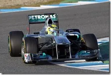 Rosberg ai test di Jerez 2012