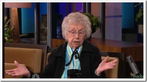 100 year-old Idaho woman on Jay Leno show Video(1)
