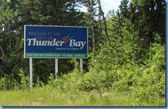 7971 Ontario Trans-Canada Hwy 17 (Trans-Canada Hwy 11) - Terry Fox Courage Highway - Thunder Bay Welcome sign