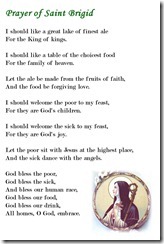 Prayer of St Brigid