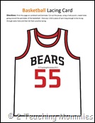 Basketball Lacing Card Basketball Lacing Card