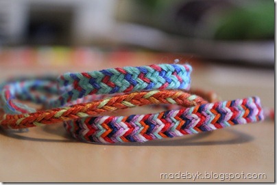 Made By K: Finger-Loop Braided Bracelets