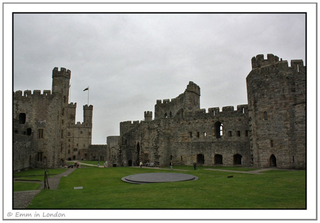 Courtyard of Caernarfon Castle