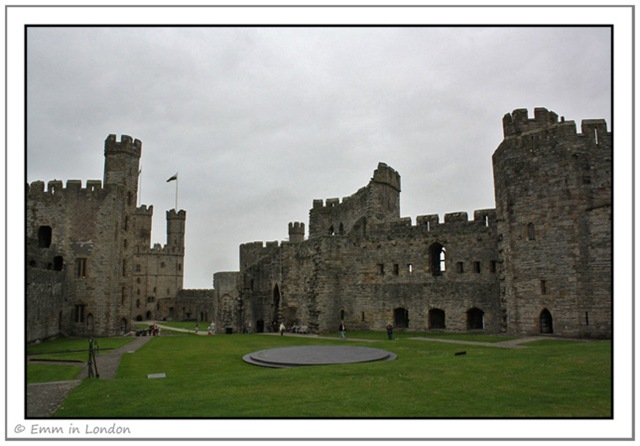 Courtyard of Caernarfon Castle Courtyard of Caernarfon Castle