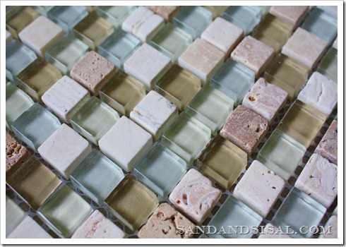 Seabreeze Glass & Stone Mosaic Tile from Lowes