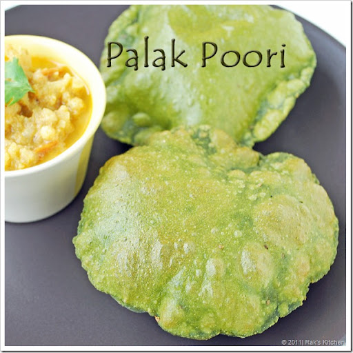 Palak-poori Palak-poori