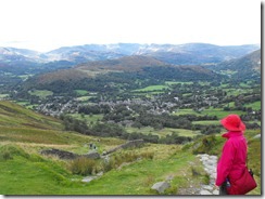 Wansfell Pike--looking down on the folks coming up from Ambleside