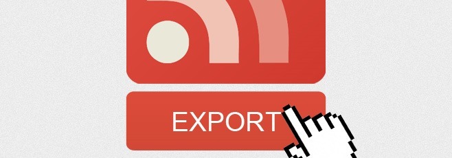 Export google reader