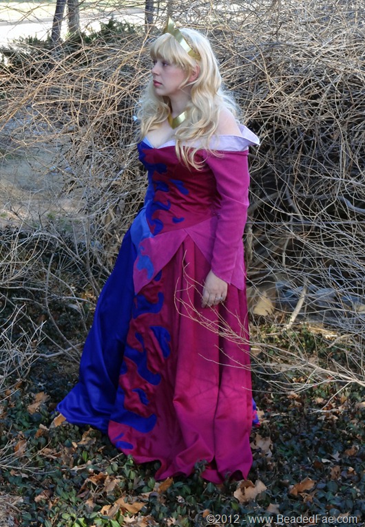 Princess Aurora's Pink and Blue Gown (Thorn Bushes)