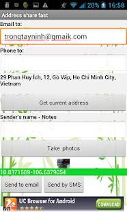 Simple share address fast Screenshots 1