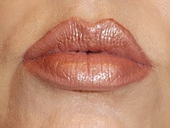 wearing L'Oreal Infallible ProLast Lipcolor in Lasting Ginger