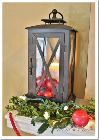 lantern with ornaments