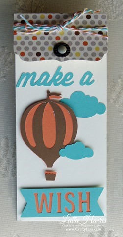 hot air balloon card