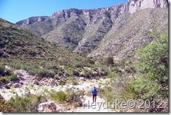 hiking in Guadalupe Mts NP