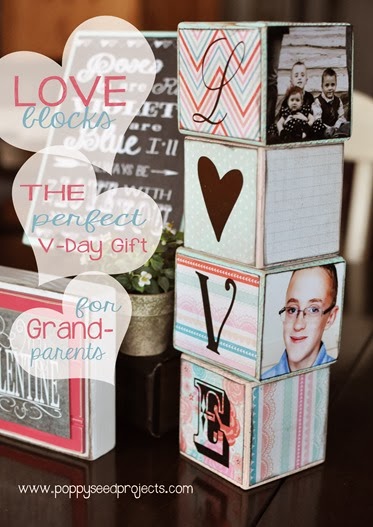DIY Valentine Gift Ideas - LOVE blocks