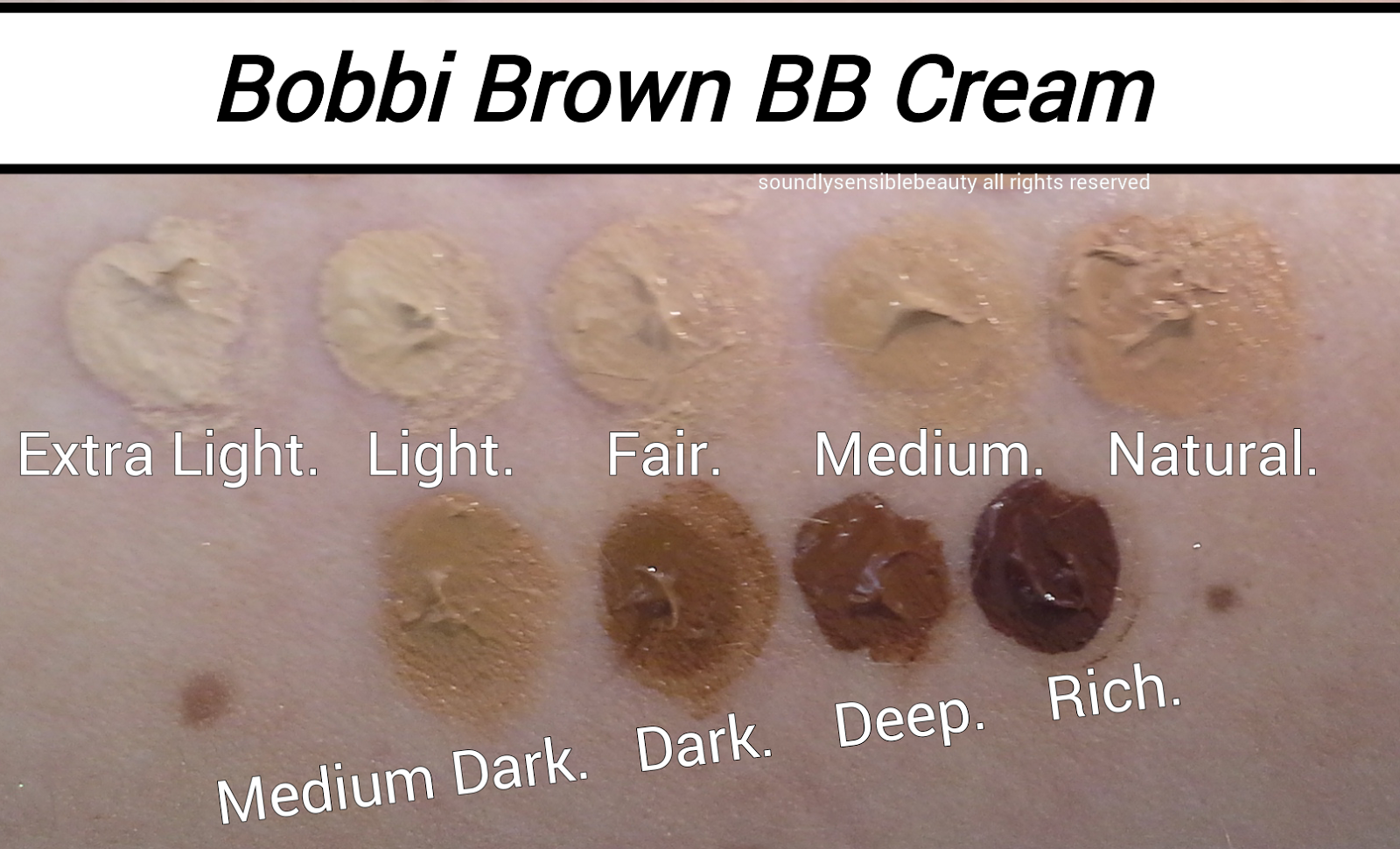 Bobbi Brown Review & Swatches of Shades.