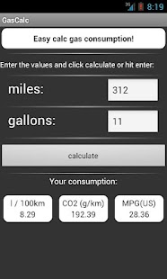 GasCalc Screenshots 0
