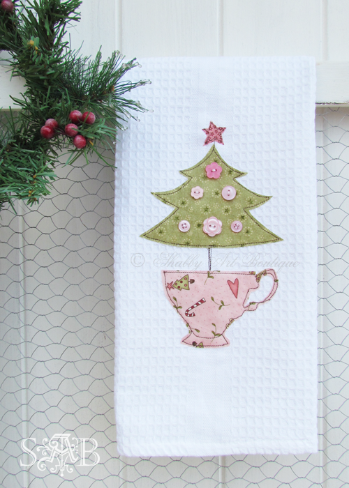Shabby Art Boutique Tea Towel pattern 3