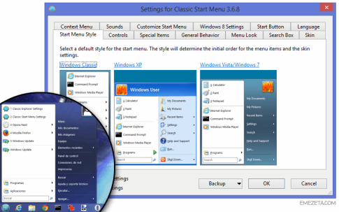 ClassicShell para Windows 8
